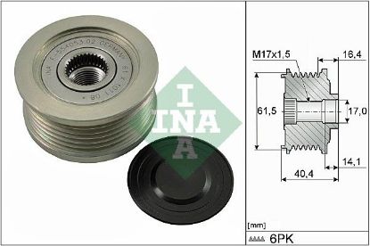 Alternator Freewheel Clutch GENERAL MOTORS - 93180098