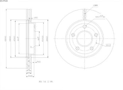 Brake Disc NISSAN - 40206-1KA3A