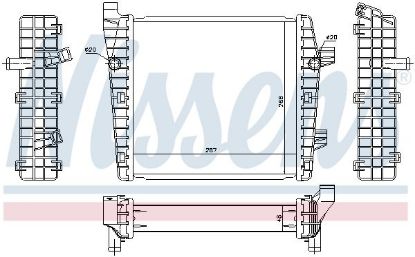 Radiator, engine cooling VW-TOUAREG 3.0 TSI  10-