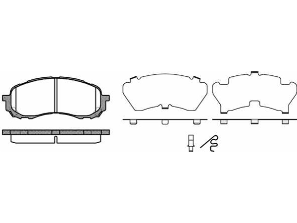 Brake Pad Set, disc brake IMPREZA Luukpära (GR, GH, G3)