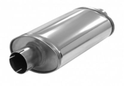 Centre/Rear Muffler Pütt super 2,5" RV ovaal 115/185mm L=320mm