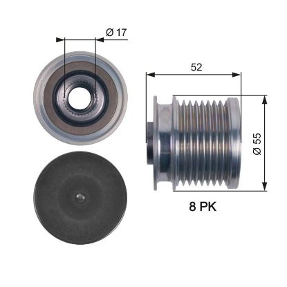 Alternator Freewheel Clutch M-CLASS (W164), R-CLASS