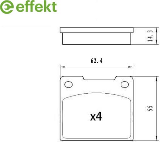 Brake Pad Set, disc brake Ford, Volvo