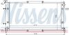 Radiator, engine cooling SUBARU LEGACY (90-91) AUT.