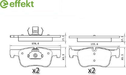 Brake Pad Set, disc brake BMW - 34 11 6 850 568