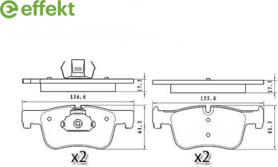 Brake Pad Set, disc brake BMW - 34 11 6 850 568