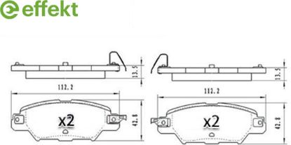 Brake Pad Set, disc brake MAZDA - KAY0-26-48Z