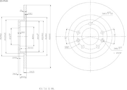 Brake Disc PSA - 16 095 828 80