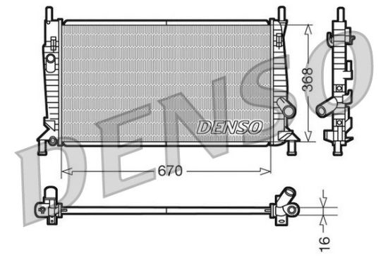 Radiator, engine cooling FORD / MAZDA / VOLVO