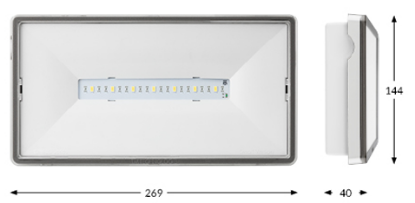 Anti-panic lighting LED Turvavalgusti Ontec M1 180 MST  3,3W 150LM  3h