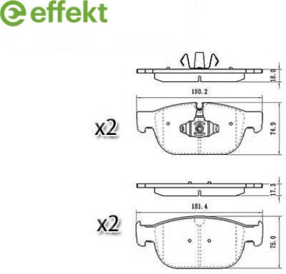 Brake Pad Set, disc brake VOLVO - 31445975