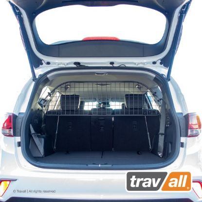Barrier Mesh, boot-/cargo area Hyundai Santa Fe XL 2018- (7-kohta) Barrier Mesh, boot-/cargo area Hyundai Santa Fe XL 2018- (7-kohta)