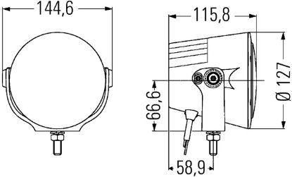 Spotlight Luminator X LED, ref. 37,5, 40W 12-24V