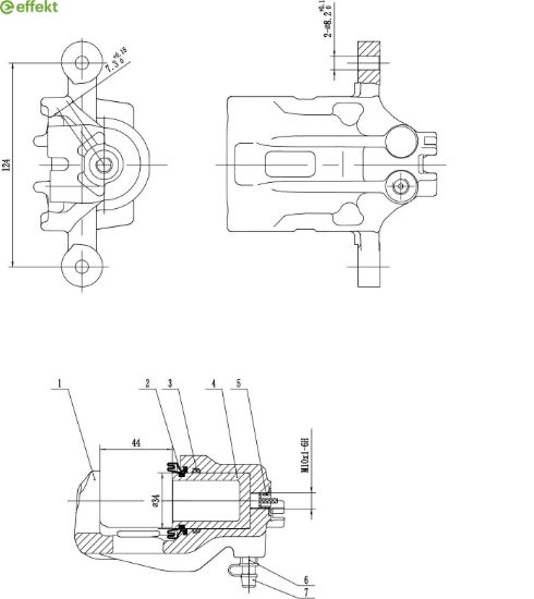 Brake Caliper KIA - 58230-1H300