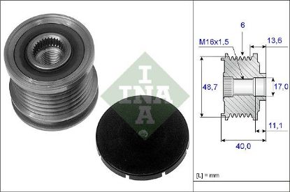 Alternator Freewheel Clutch VECTRA C, 9-5 (YS3E) 3.0 TiD