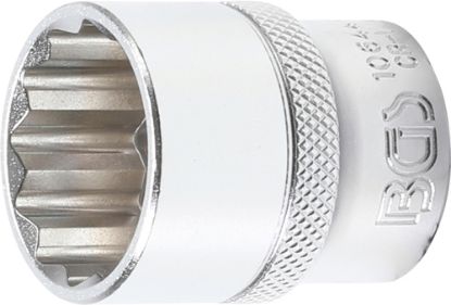 Socket Wrench Insert 1/2" Socket, 12-point, 24 mm