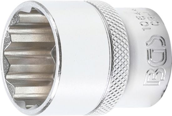 Socket Wrench Insert 1/2" Socket, 12-point, 24 mm