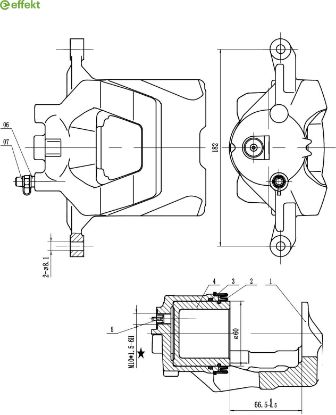 Brake Caliper Opel