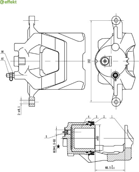 Brake Caliper Opel