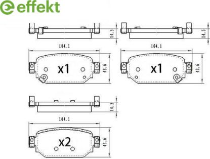 Brake Pad Set, disc brake Mazda