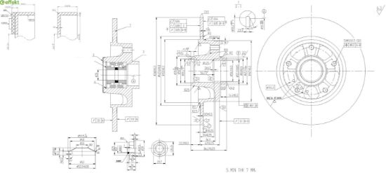 Brake Disc Renault sis. laak.