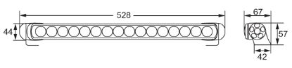 Spotlight LED LightBar 470 12/24V, universaalne hoidik