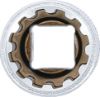 Socket Wrench Insert 3/8" Deep Socket "Gear Lock", 15 mm
