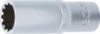 Socket Wrench Insert 3/8" Deep Socket "Gear Lock", 15 mm