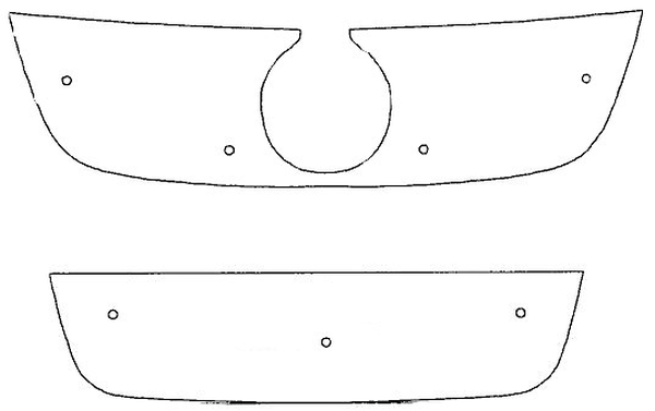Trim/Protection Strip, radiator grille VW Jetta 2005-2010