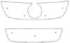 Trim/Protection Strip, radiator grille VW Jetta 2005-2010