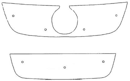 Trim/Protection Strip, radiator grille VW Jetta 2005-2010