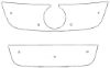 Trim/Protection Strip, radiator grille VW Jetta 2005-2010