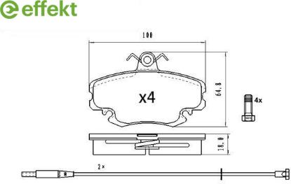 Brake Pad Set, disc brake Renault