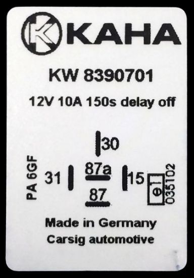 Relay, air conditioning aegrelee 12V 10A 150s
