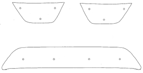 Trim/Protection Strip, radiator grille Mitsubishi Outlander 2007-2010