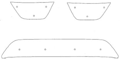 Trim/Protection Strip, radiator grille Mitsubishi Outlander 2007-2010