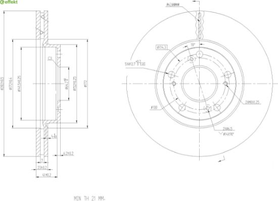 Brake Disc HONDA - 45251-SDC-A00