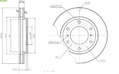 Brake Disc MITSUBISHI - 4615A147