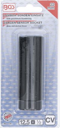 Socket Wrench Insert, oxygen sensor Oxygen Sensor Socket, Size 22 mm x 1/2" hex.