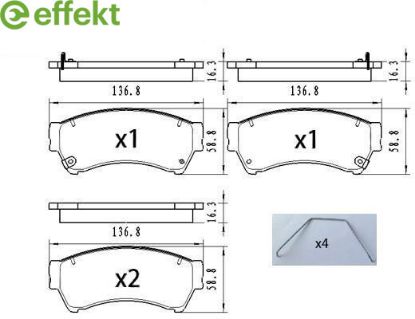 Brake Pad Set, disc brake MAZDA - GPYB-33-23ZD