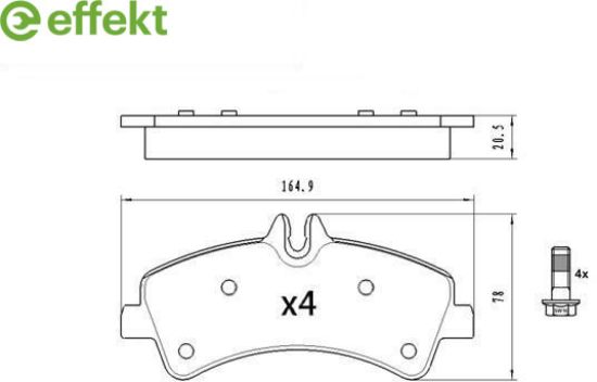 Brake Pad Set, disc brake MB, VW
