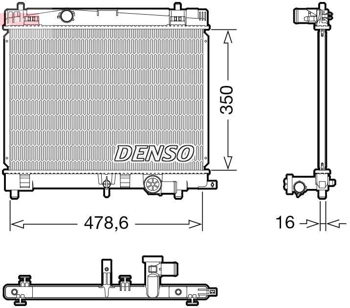Radiator, engine cooling TOYOTA 164000Y010 / 164000Y020