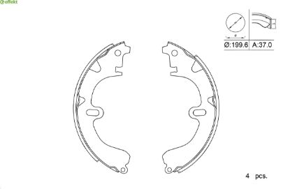 Brake Shoe Set Toyota