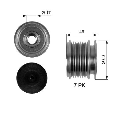Alternator Freewheel Clutch C-CLASS (W203) ....