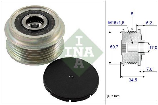 Alternator Freewheel Clutch KIA - 0K554-18W11