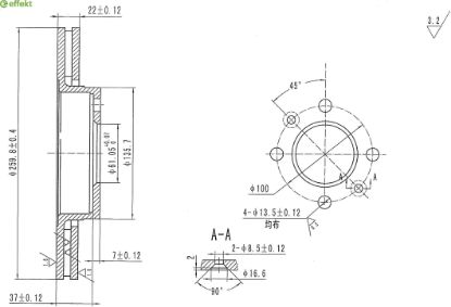 Brake Disc NISSAN - 40206-AX60A Brake Disc NISSAN - 40206-AX60A