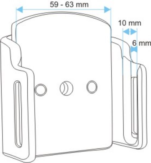 Mobile phone/PDA holder Apple iPhone 5/5S/SE laius 59-63mm