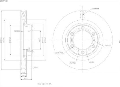 Brake Disc TOYOTA - 43512 60190