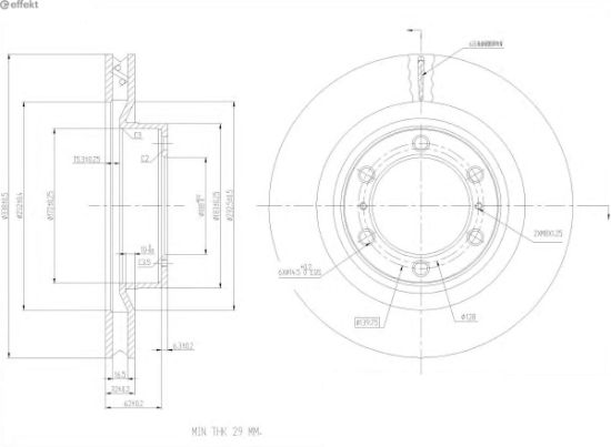 Brake Disc TOYOTA - 43512 60190