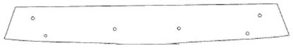 Trim/Protection Strip, radiator grille Renault Twingo 2008-2011